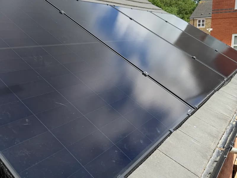 Solar panel array installed on a West Yorkshire home
