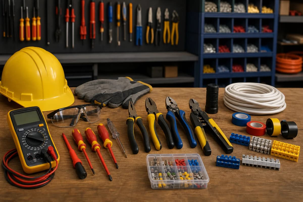 Professional electrical tools and equipment used by Shaw 4 Electrical