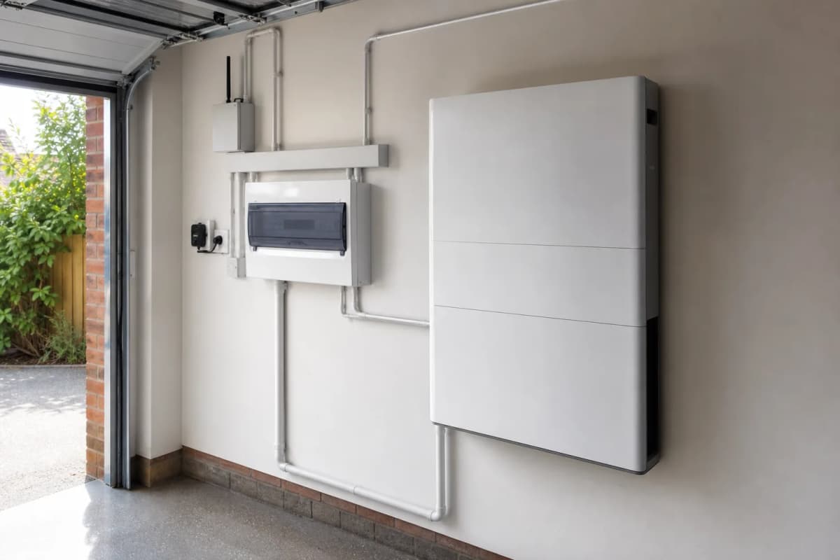 Home battery storage system professionally installed