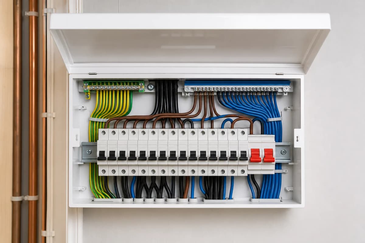 Professional electrical consumer unit installation